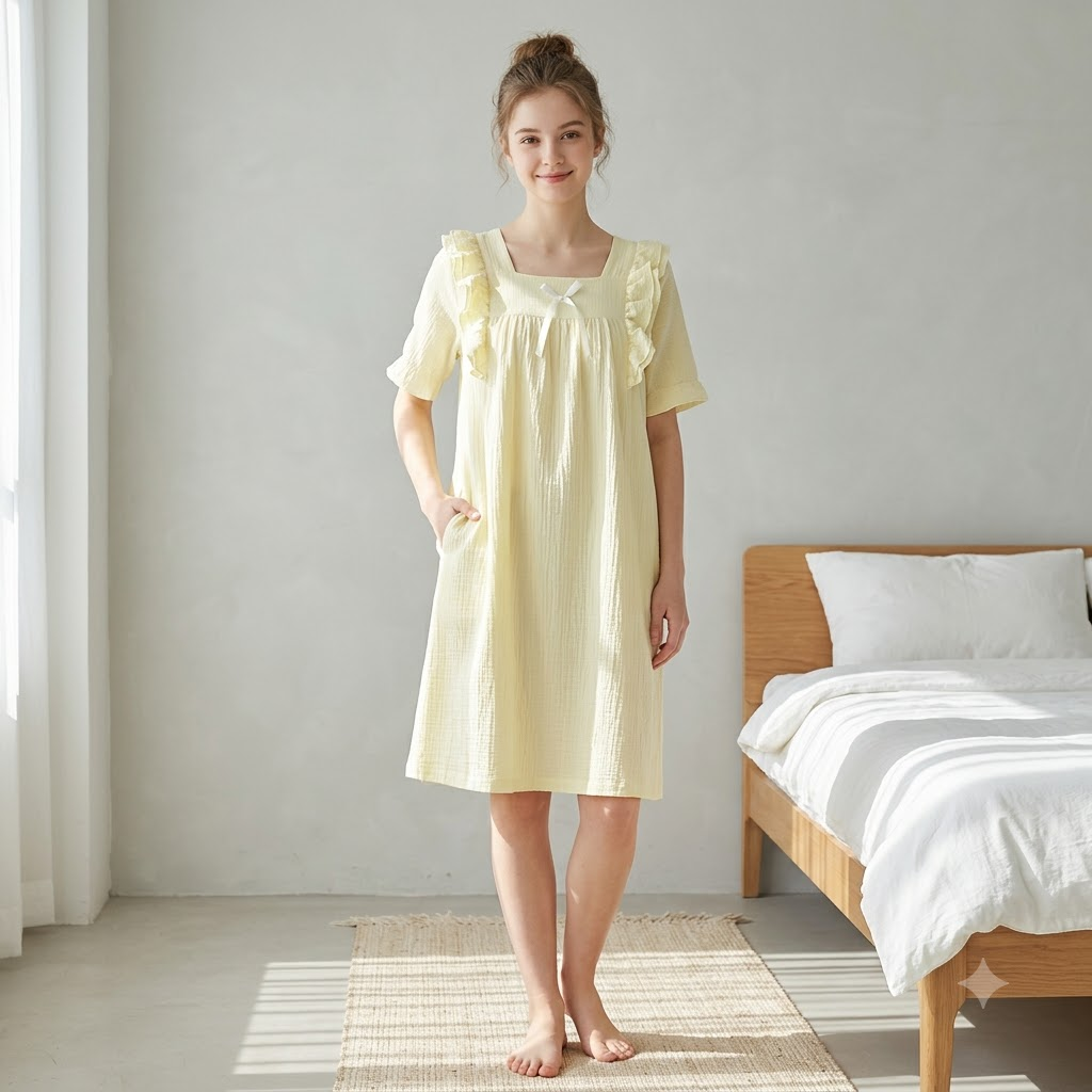 SHORT NIGHTY-PLAIN