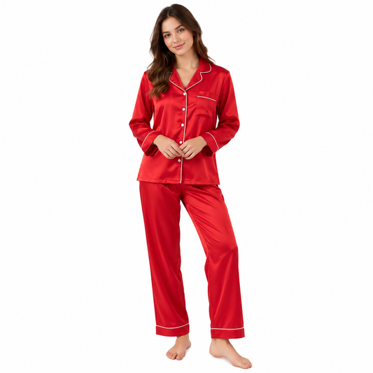SATIN PLAIN-B.RED
