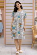 Cozy Teddy Grey Night Dress