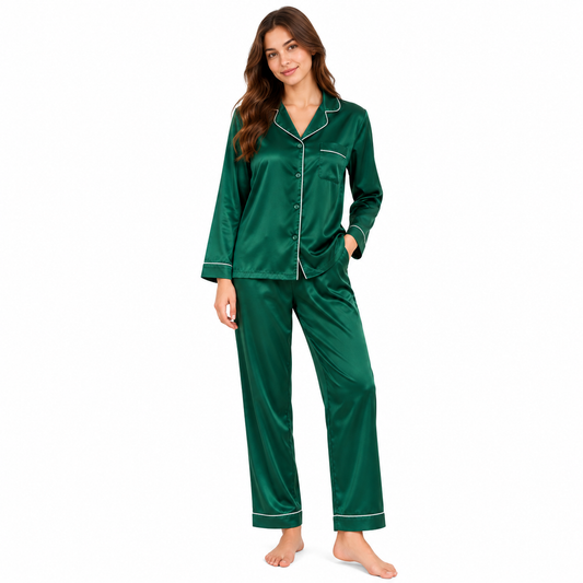 SATIN PLAIN-D.GREEN