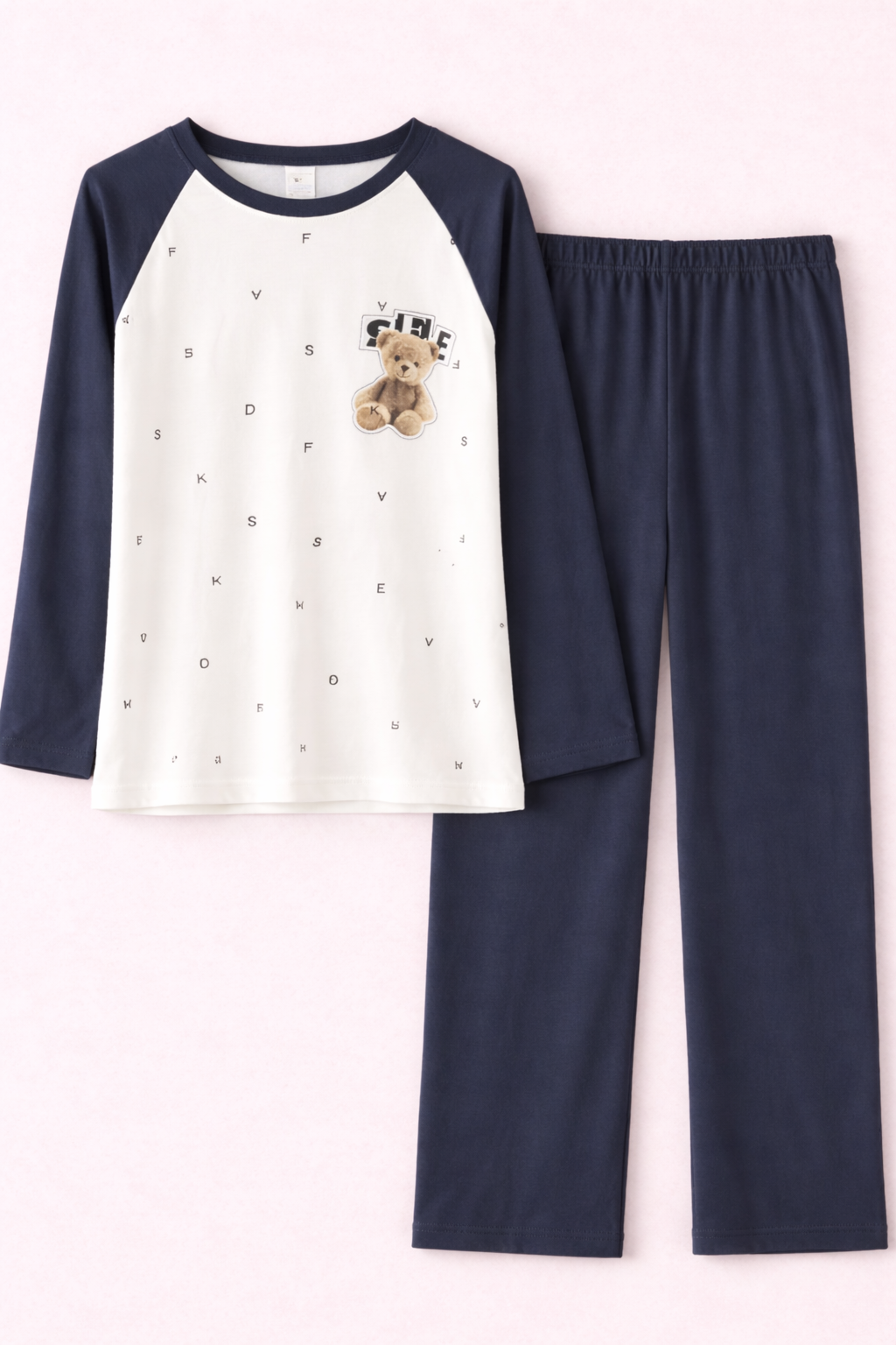 Teddy Comfort Raglan Night Suit