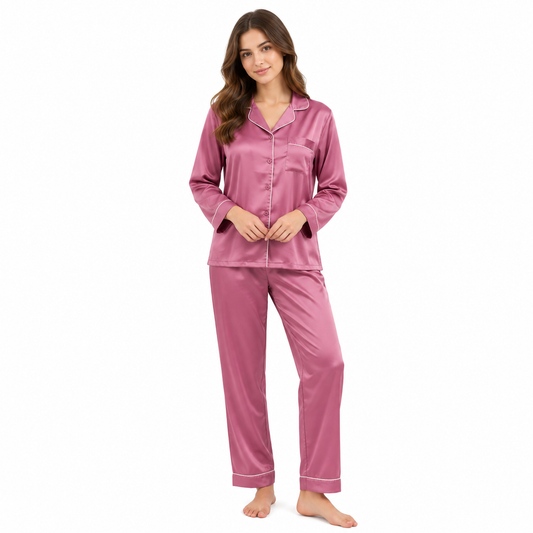 SATIN PLAIN-MAGENTA