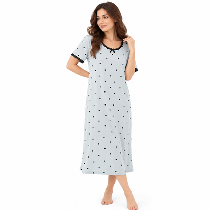 POLKADOT LACY SHORTY-GREEN