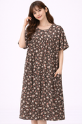 Vintage Blossom Comfort Night Dress