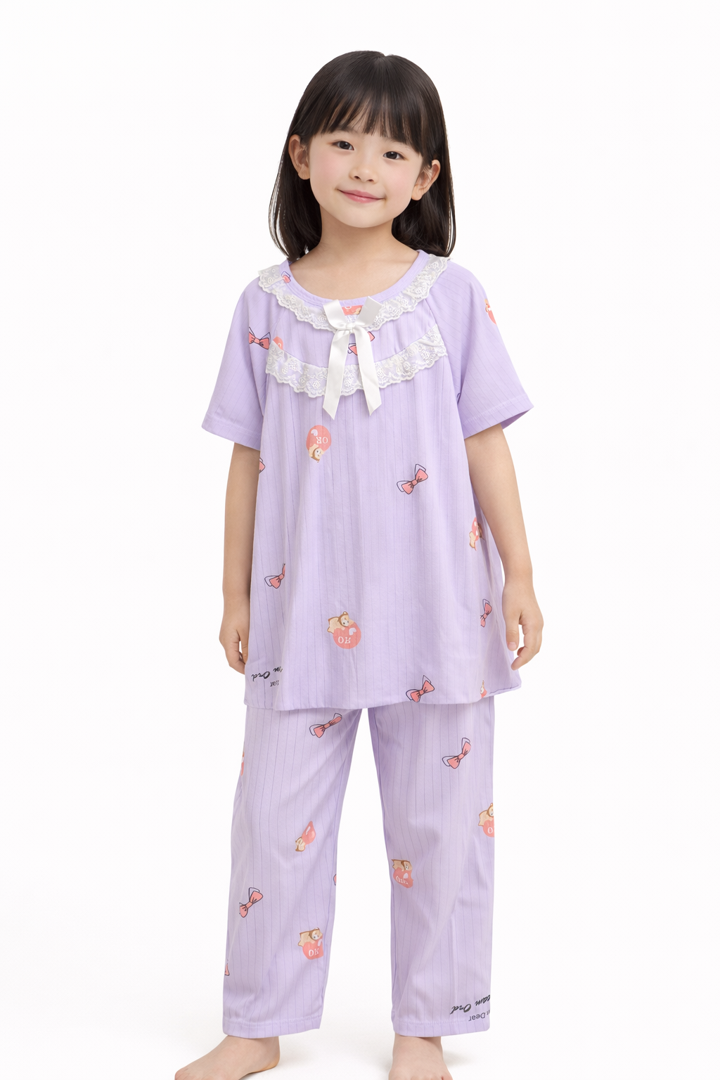 Sweet Lavender Kids Nightwear Set