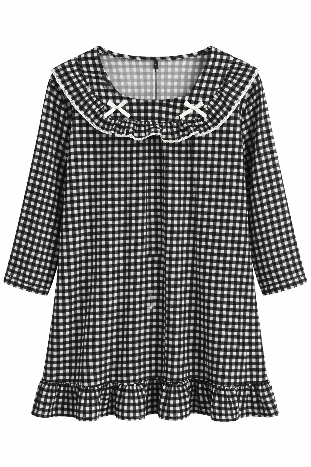 Midnight Check Charm Night Dress