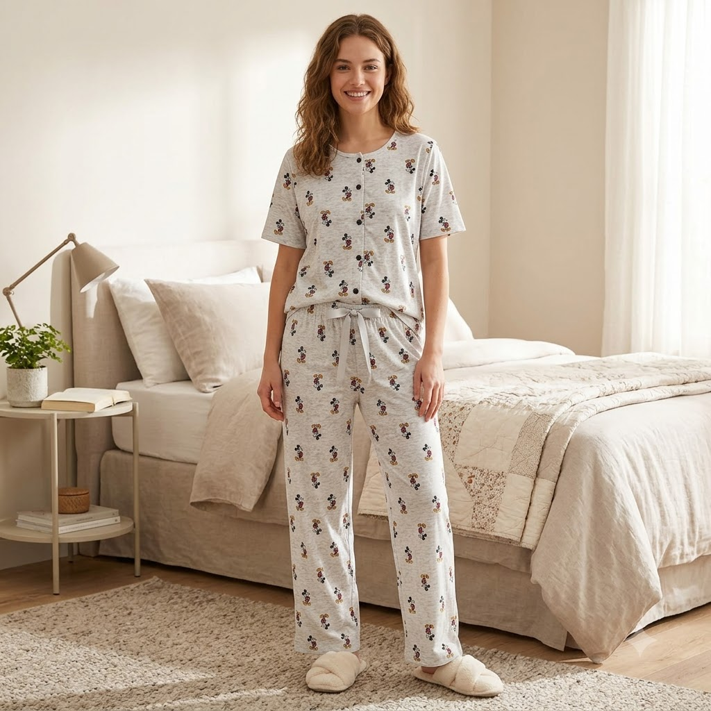 THREAD PJ SET -WHITE