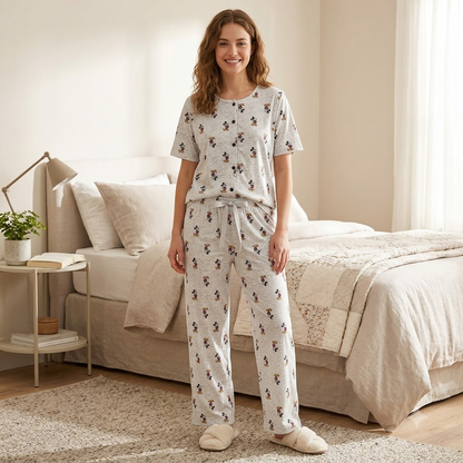 THREAD PJ SET -WHITE
