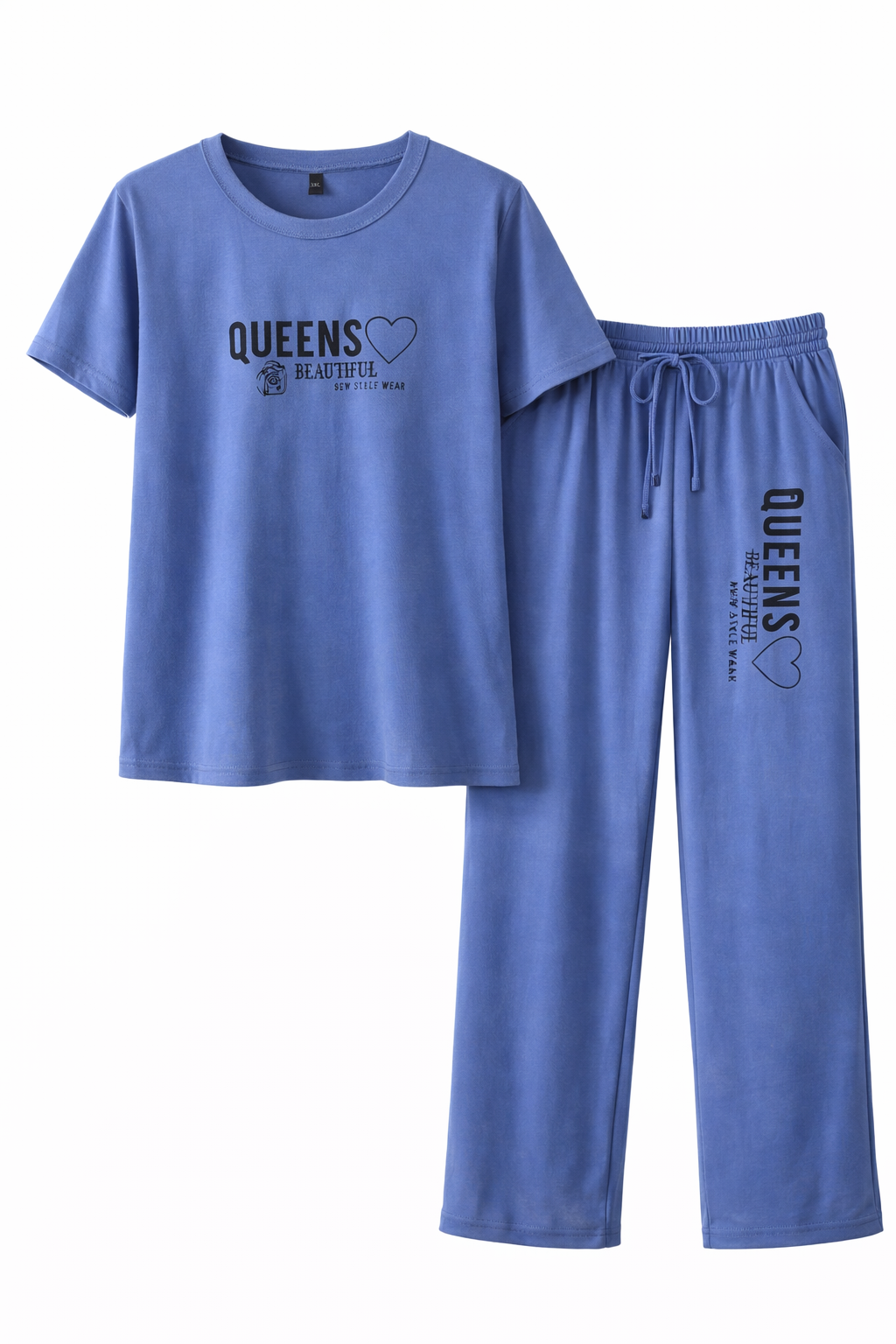 PLAIN COARDS 2 PCS-L.BLUE-M