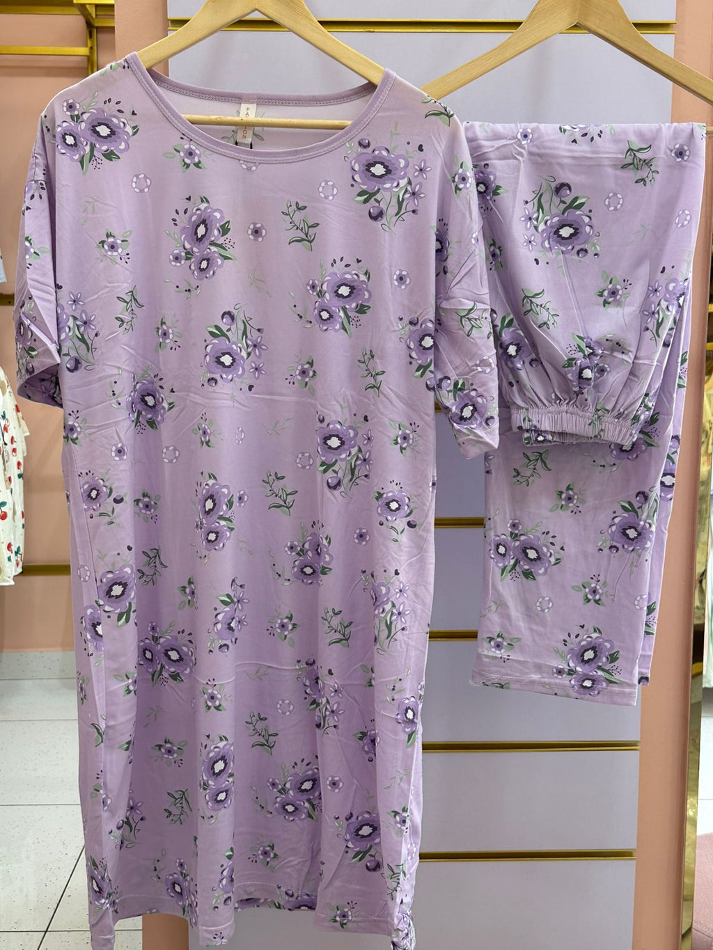 Lavender Bloom Comfort Nightwear Set