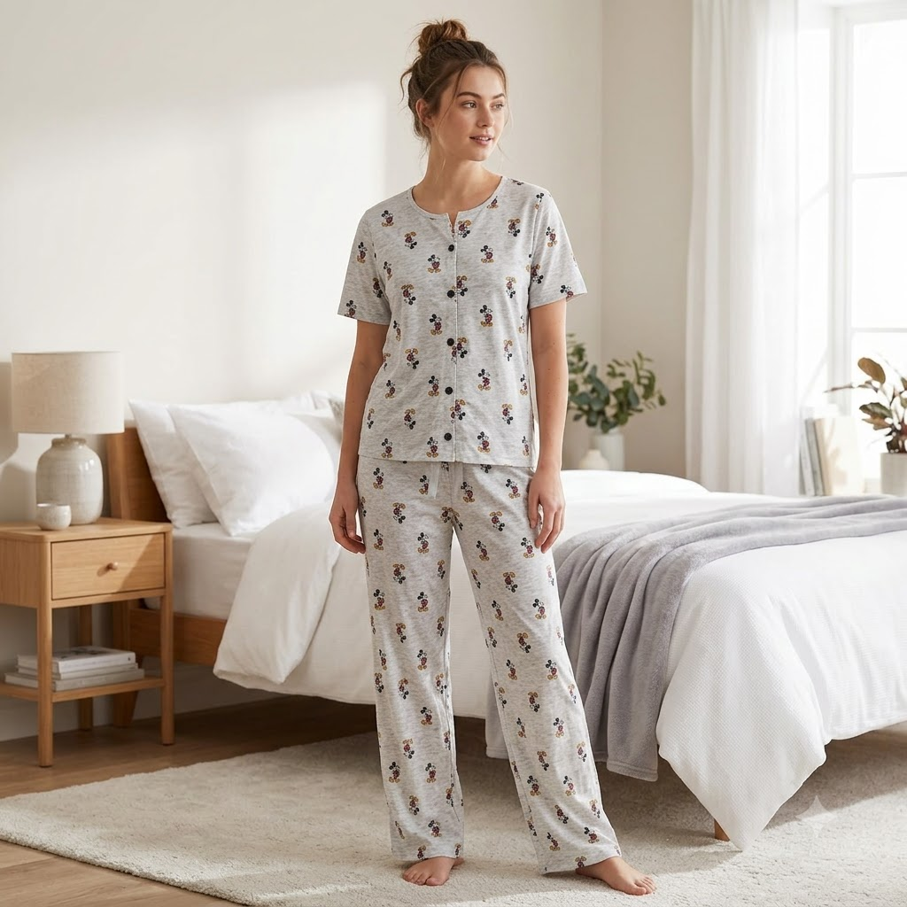 THREAD PJ SET -WHITE