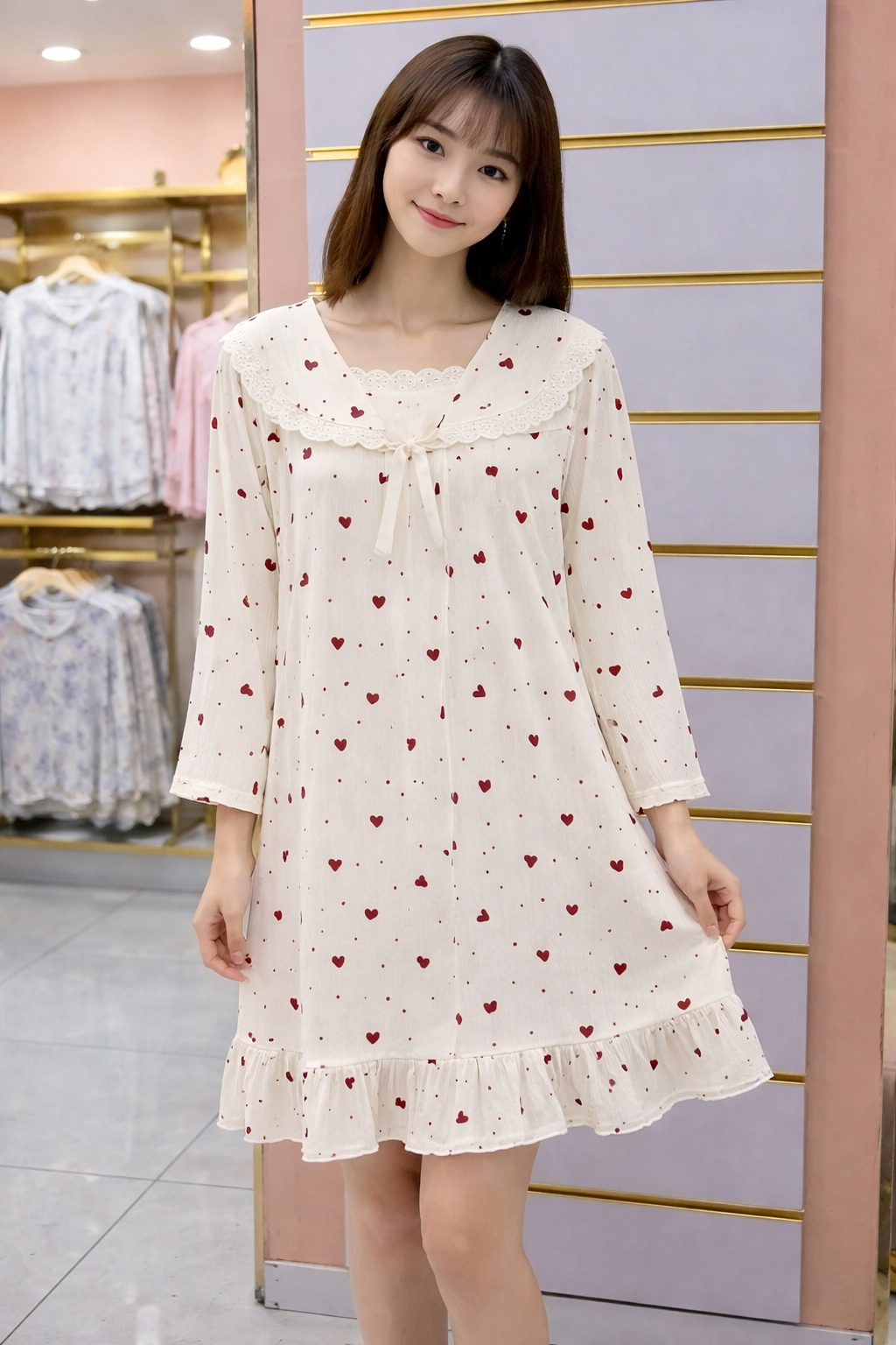 Sweetheart Charm Night Dress