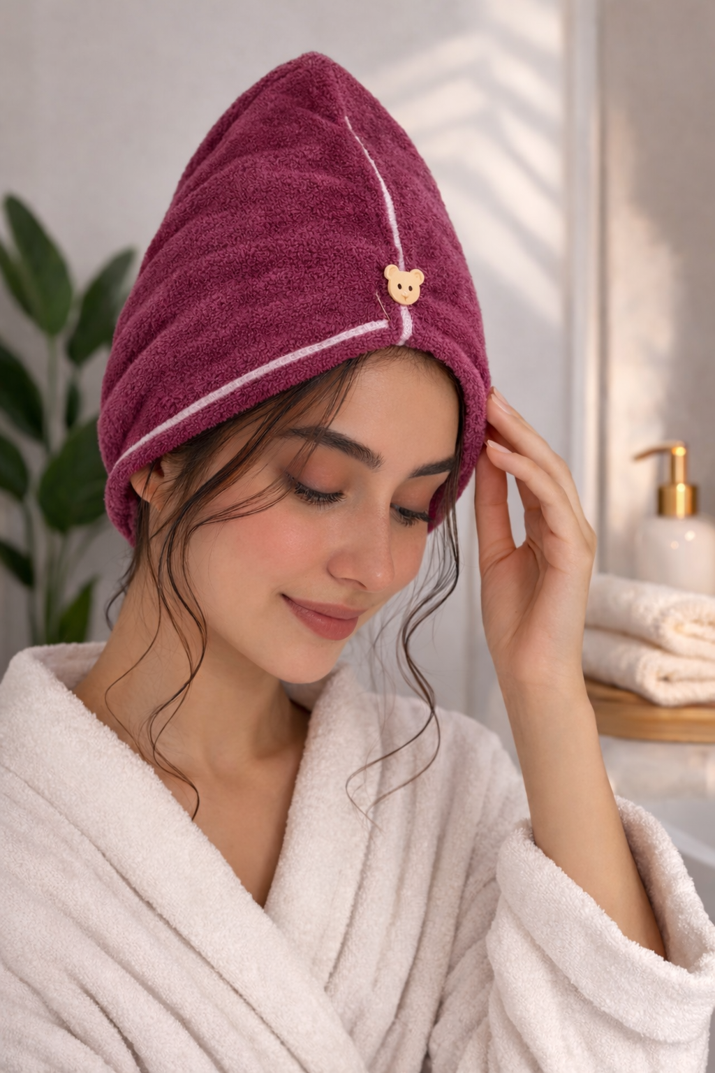 HAIR TOWEL-PURPLE