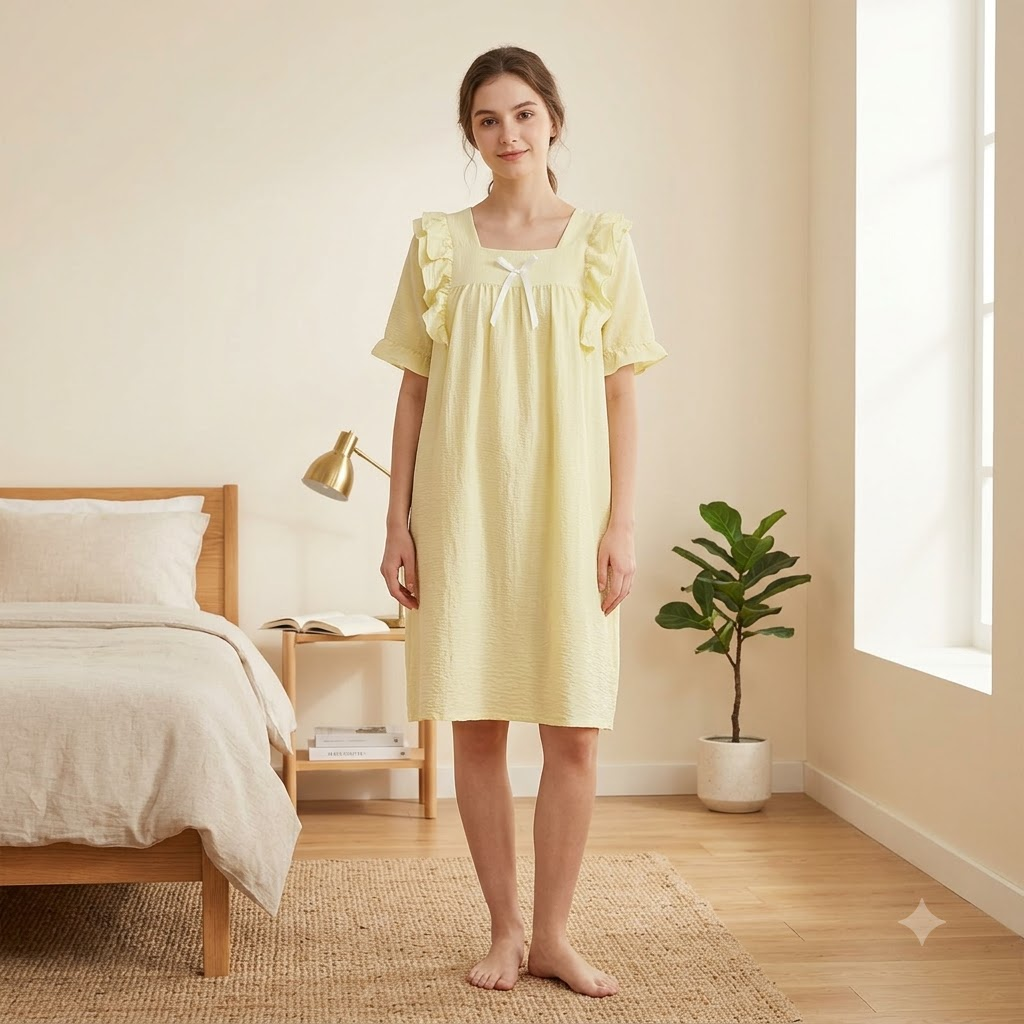 SHORT NIGHTY-PLAIN