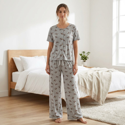 THREAD PJ SET -GREY