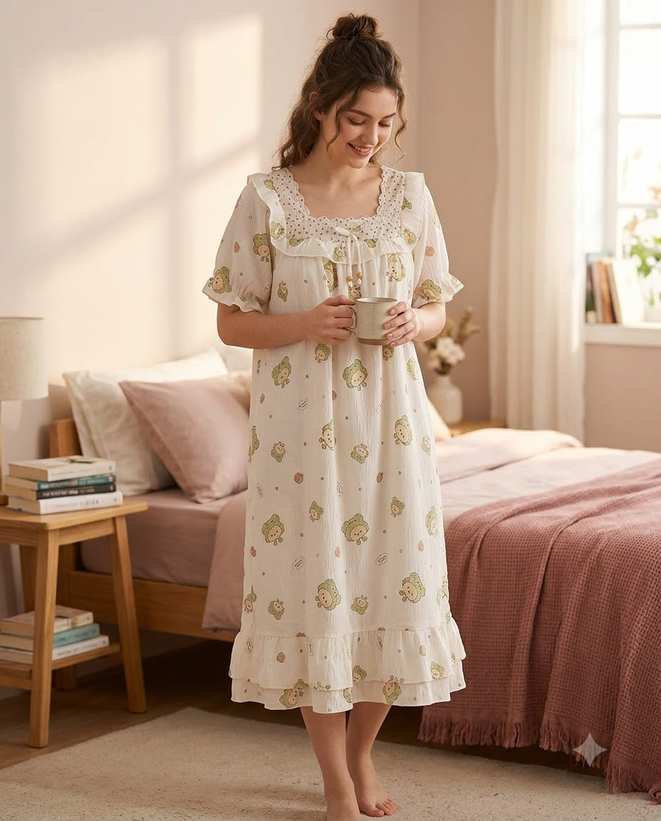 FRILL NECK GOWN PADDED-PAOPEI