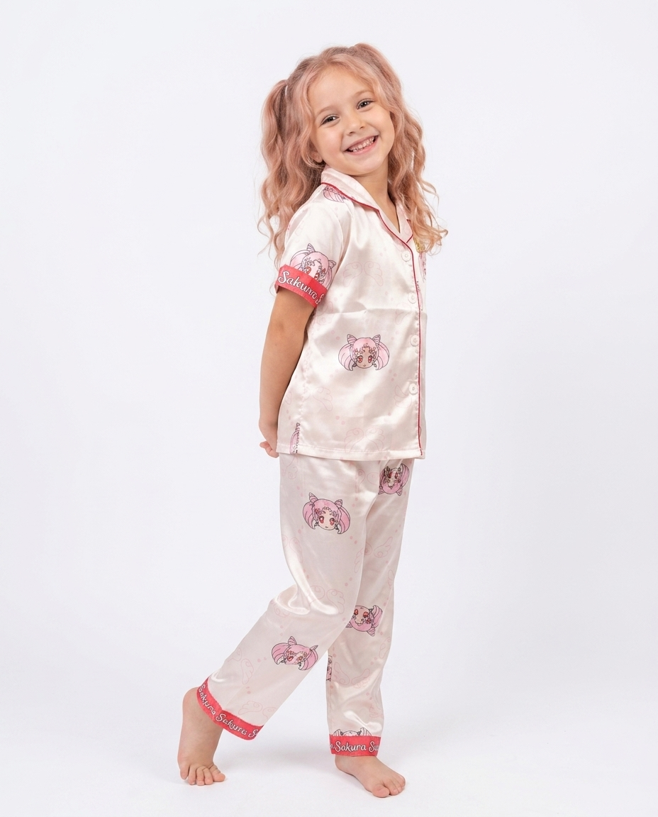 Satin kids 2pc - Sakura