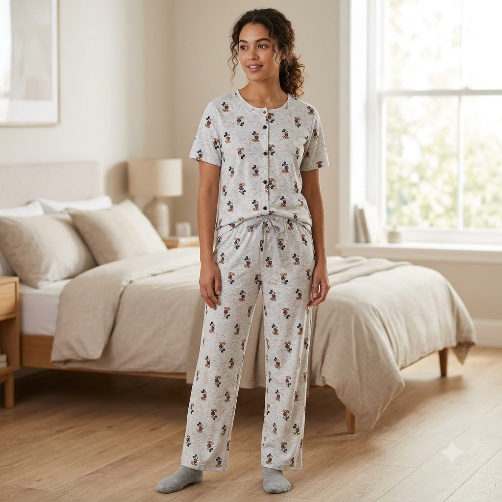 THREAD PJ SET -WHITE
