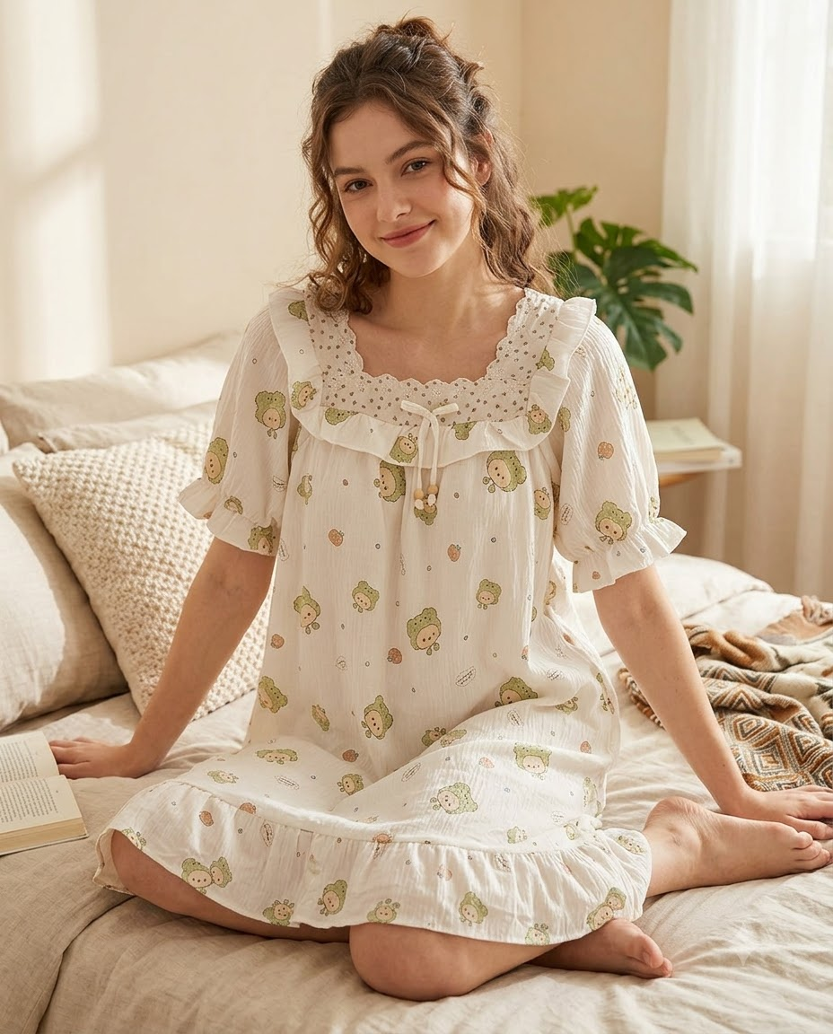 FRILL NECK GOWN PADDED-PAOPEI