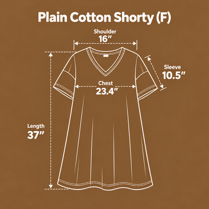 PLAIN COTTON SHORTY-BUTTER YELLOW