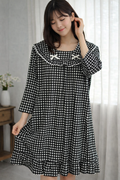 Midnight Check Charm Night Dress