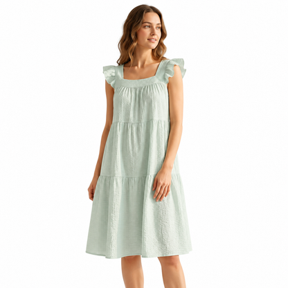 PLAIN COTTON SHORTY-SL -MINT GREEN