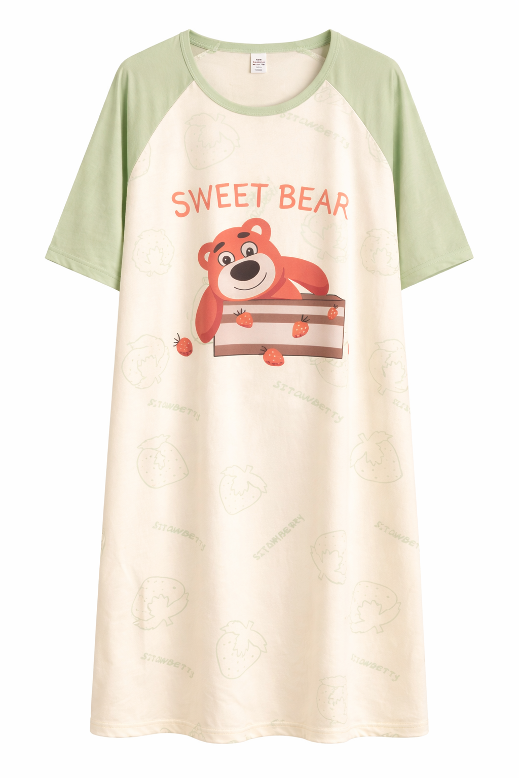 Sweet Bear Strawberry Lounge Dress