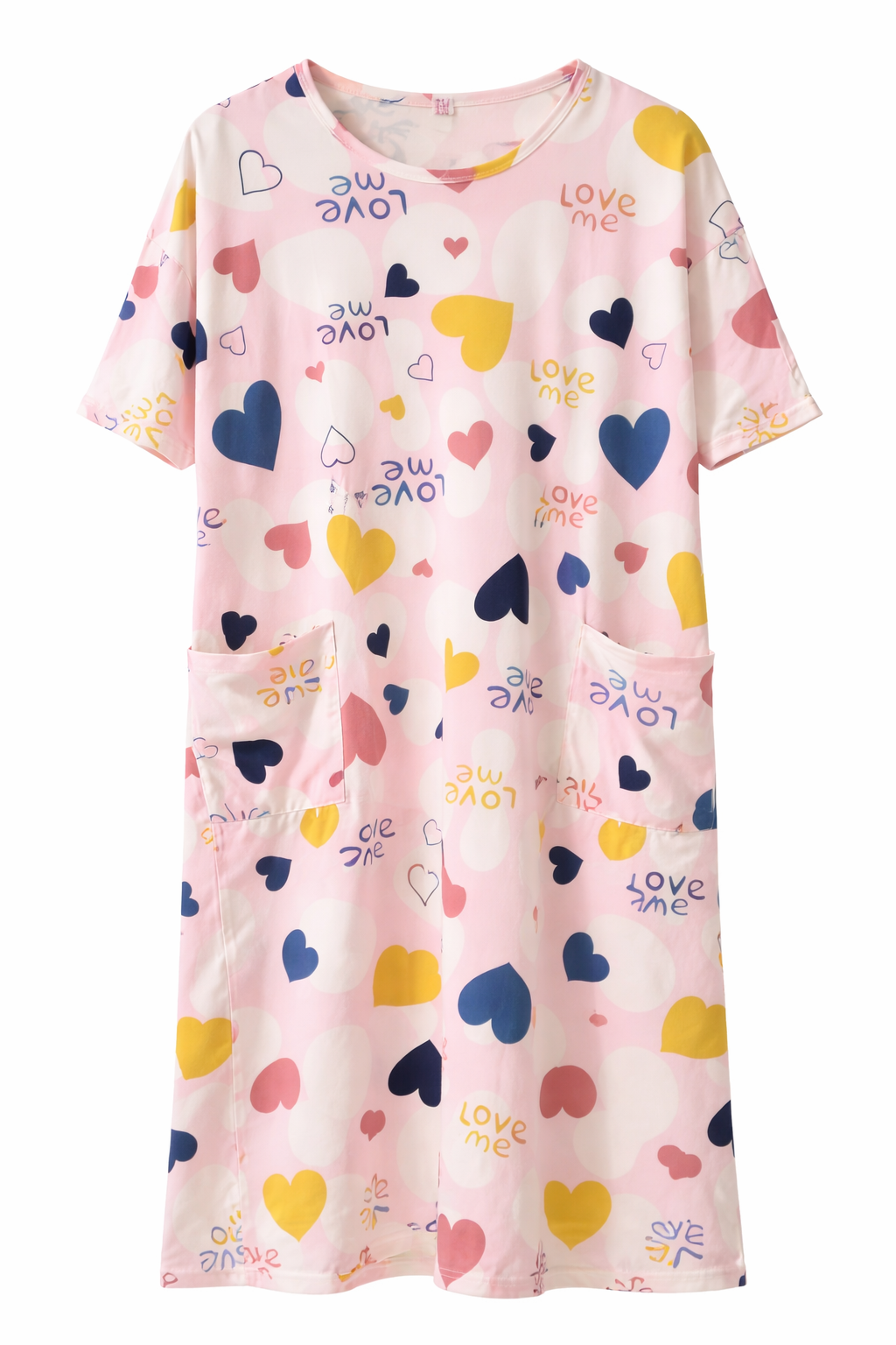 Sweet Love Heart Print Night Dress