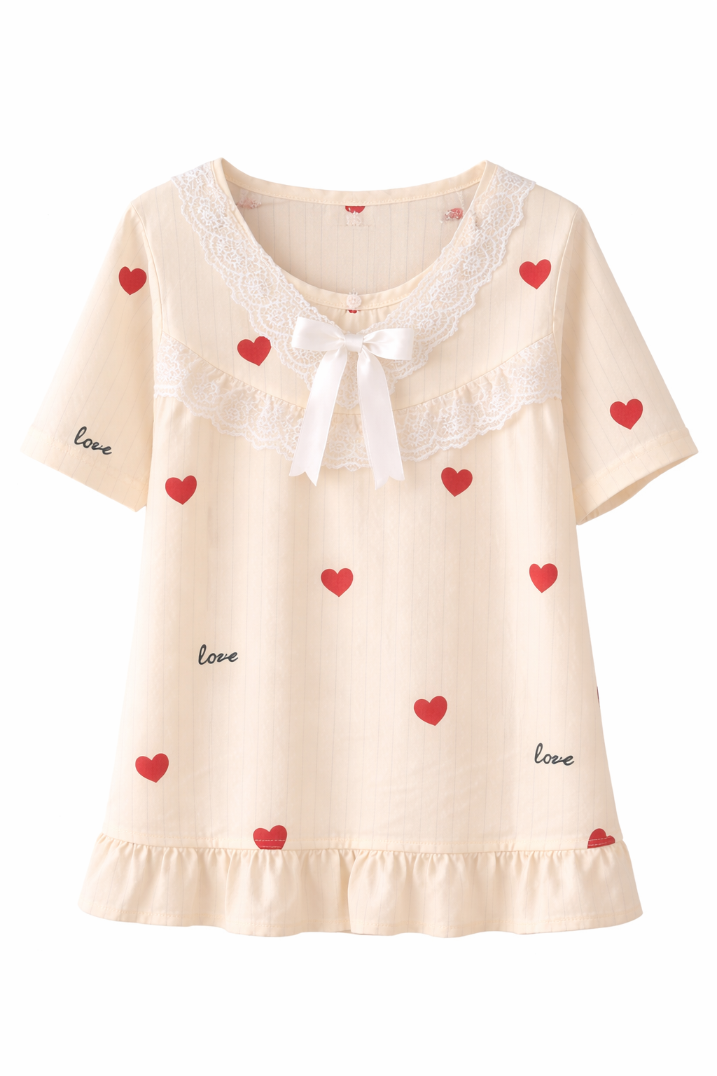 Sweet Love Hearts Kids Nightwear Set